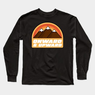 Onward & Upward Climbing Mountains Long Sleeve T-Shirt